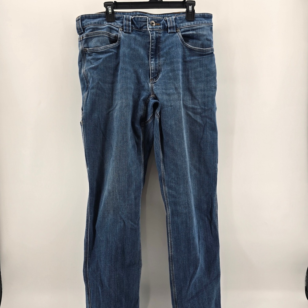 Duluth Trading Co Carpenter Jeans Mens Ballroom Double Flex Blue 36x34 - Picture 4 of 12